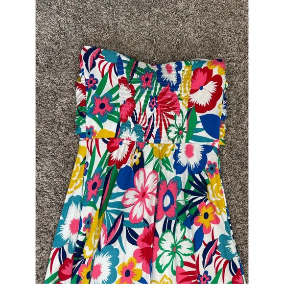 Boden Lilah Multiway Dress Size 6 Halter Strapless Smocked Back Colorful Floral - Picture 8 of 11